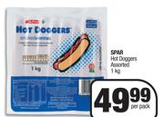 Spar Hot Doggers Assorted-1Kg Per Pack