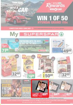 SUPERSPAR EASTERN CAPE : Turn Your Shopping Into A Car (24 May - 05 June 2022) | Valid In Bluewater Bay, Despatch, Gelvandale, Hunters Retreat, Mount Pleasant, Newton Park, Our, Summerbreezz, Sunridge, page 1