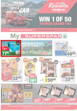 SUPERSPAR EASTERN CAPE : Turn Your Shopping Into A Car (24 May - 05 June 2022) | Valid In Bluewater Bay, Despatch, Gelvandale, Hunters Retreat, Mount Pleasant, Newton Park, Our, Summerbreezz, Sunridge, page 1