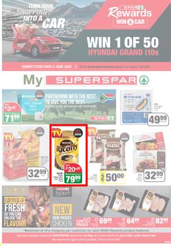 SUPERSPAR EASTERN CAPE : Turn Your Shopping Into A Car (24 May - 05 June 2022) | Valid In Bluewater Bay, Despatch, Gelvandale, Hunters Retreat, Mount Pleasant, Newton Park, Our, Summerbreezz, Sunridge, page 1