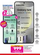 2 x Samsung Galaxy S24 Plus Galaxy S23 FE 5G Smartphone-On 1.3GB Red Core More Data + Red Flexi 150