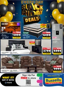 Russells : Black Friday Deals (11 November - 02 December 2024)