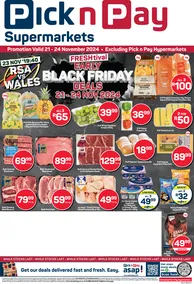 Pick n Pay Gauteng, Free State, North West, Mpumalanga, Limpopo & Northern Cape : Fresh Early Black Friday Specials (21 November - 24 November 2024 While Stocks Last)