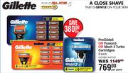 Gillette Proglide5 Or Fusion5 Or Mach 3 Turbo (8's Pack)-Per Pack