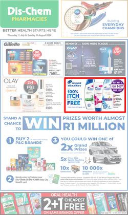 Dis-Chem : Month End Savings (11 July - 11 August 2024), page 1