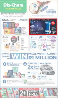 Dis-Chem : Month End Savings (11 July - 11 August 2024), page 1