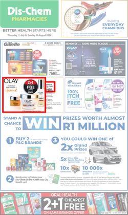 Dis-Chem : Month End Savings (11 July - 11 August 2024), page 1