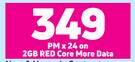 2 x Samsung Galaxy A23 4G Smartphone-On 2GB Red Core More Data + On Promo 65