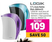 Logik 1.7L Auto Kettle RSH-080443-Each