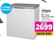 Univa 210L Chest Freezer UC210W