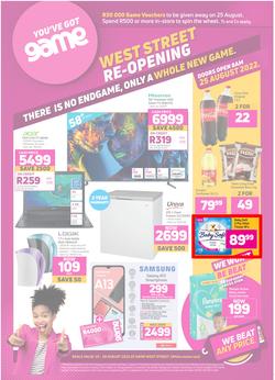 Game : West Street Re-Opening (25 August - 28 August 2022), page 1