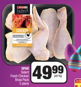 Spar Select Fresh Chicken Braai Pack 5 Piece-Per Kg
