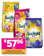 Sunlight Auto And Hand Washing Powder Assorted-2Kg Each