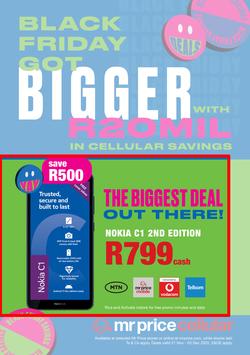 Mr Price Cellular : Black Friday Got Bigger With R20Mil In Cellular Savings (21 November - 03 December 2022), page 1