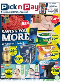 Pick n Pay Gauteng, Free State, North West, Mpumalanga, Limpopo and Northern Cape : Saving You More (08 February - 21 February 2024)