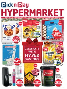 Pick n Pay Hypermarket Gauteng, North West & Free State : Christmas Specials (11 November - 27 November 2024)