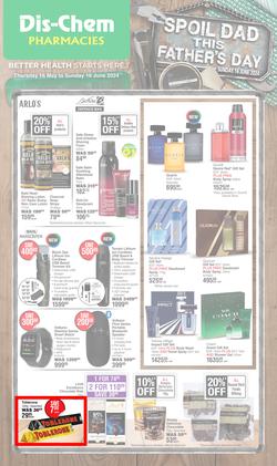 Dis-Chem : Spoil Dad This Father's Day (16 May - 16 June 2024), page 1
