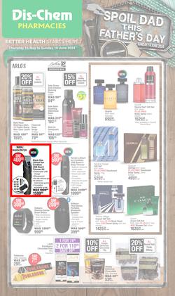Dis-Chem : Spoil Dad This Father's Day (16 May - 16 June 2024), page 1