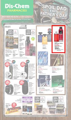 Dis-Chem : Spoil Dad This Father's Day (16 May - 16 June 2024), page 1