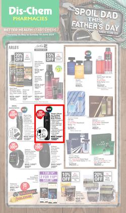 Dis-Chem : Spoil Dad This Father's Day (16 May - 16 June 2024), page 1