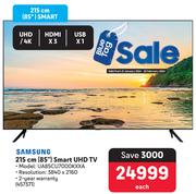 Samsung 215cm (85") Smart UHD TV UA85CU7000KXXA
