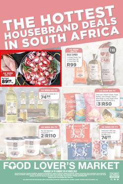 Food Lover's Market Western Cape : The Hottest Housebrand Deals In South Africa (24 October - 30 October 2022), page 1