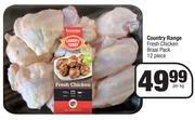 Country Range Fresh Chicken Braai Pack 12 Pieces-Per Kg