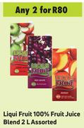 Liqui Fruit 100% Fruit Juice Blend Assorted-For Any 2 x 2Ltr