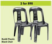 Buddi Plastic Black Chair-For 2