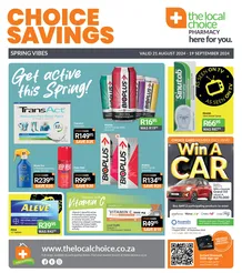 The Local Choice Pharmacy : Choice Savings (21 August - 19 September 2024)