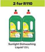 Sunlight Dishwashing Liquid-For 2 X 1.5Ltr