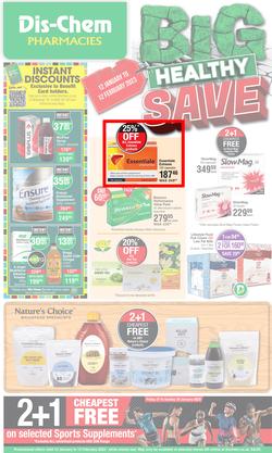 Dis-Chem : Big Healthy Save (12 January - 12 February 2023), page 1