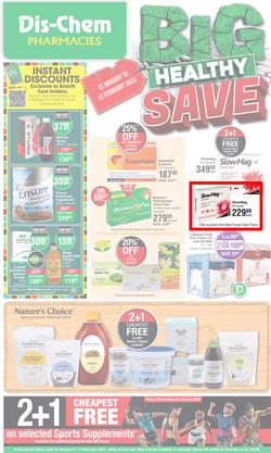 Dis-Chem : Big Healthy Save (12 January - 12 February 2023), page 1