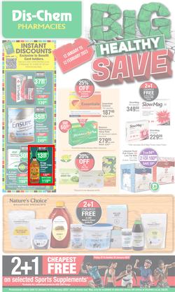 Dis-Chem : Big Healthy Save (12 January - 12 February 2023), page 1