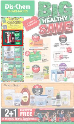 Dis-Chem : Big Healthy Save (12 January - 12 February 2023), page 1