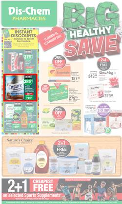 Dis-Chem : Big Healthy Save (12 January - 12 February 2023), page 1