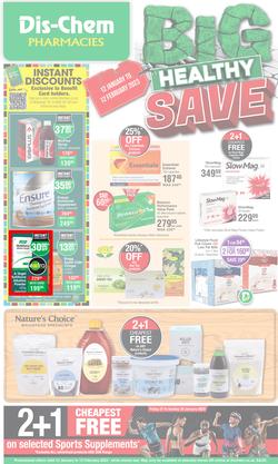 Dis-Chem : Big Healthy Save (12 January - 12 February 2023), page 1