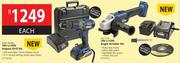 Ryobi 18 V Li-Ion Impact Drill Kit XHD-1820K Or 18 V Li-Ion Angle Grinder Kit XG-115K- Each