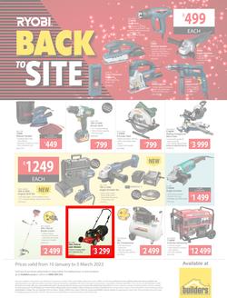 Builders : Ryobi Back To Site (10 January - 05 March 2023), page 1