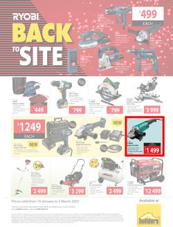 Builders : Ryobi Back To Site (10 January - 05 March 2023), page 1