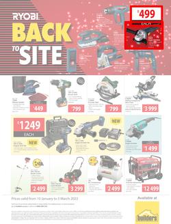 Builders : Ryobi Back To Site (10 January - 05 March 2023), page 1