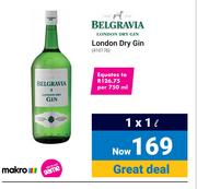Belgravia London Dry Gin-1 x 1Ltr