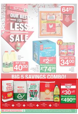SUPERSPAR COUNTRY EASTERN CAPE : Our Best For less (22 June - 4 July 2021) Valid in Butterworth, Daku, Ndu, New Brighton, Stanford Square, Tams, Zonke, page 1