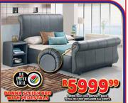 Donna Sleigh Bed With Pedestals