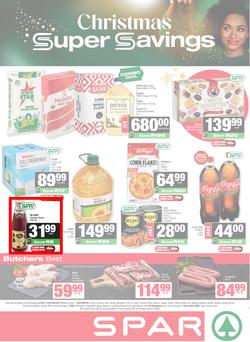 SPAR & SUPERSPAR Mthatha : Christmas Super Savings (24 November - 07 December 2025), page 1