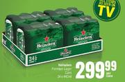 Heineken Premium Lager Cans-24 x 440ml Per Case