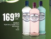 Stretton's Triple Berry, Double Cut Or Wild Berries Gin-750ml Each