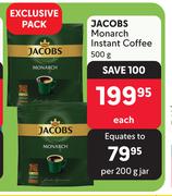 Jacobs Monarch Instant Coffee-500g Each
