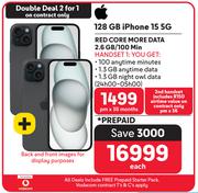 Apple iPhone 15 128GB 5G-Each