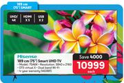 Hisense 189cm (75") Smart UHD TV 75A6K